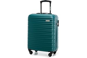 WITTCHEN Solidna walizka na bagaż podręczny firmy Zielona blokada kombinacji kół wózka z twardą skorupą ABS
