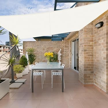 Tenda Parasole Rettangolare Outsunny 20' X 16' – Blu – Protezione UV Per Patio Giardino Piscina