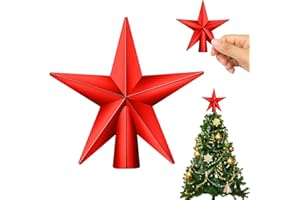 XIABYAYU Weihnachtsbaum Stern, Weihnachtsbaumspitze Klein, Mini Baumspitze, Baumspitze Weihnachten Sterns, Christbaumspitze Stern, 11 cm, Mini Deko Weihnachten für Klein Weihnachtsbaum