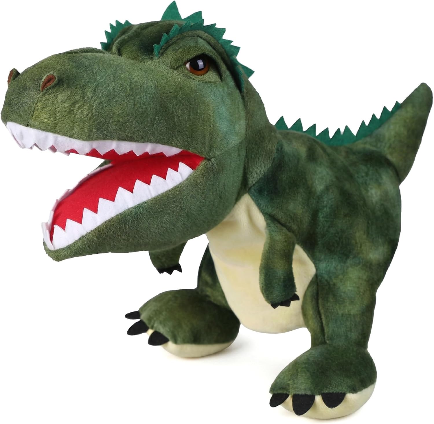 LOMTRATS Marionetas de Mano de Dinosaurios para niños,Incluye Triceratops y Tyrannosaurus Rex con Bocas Abiertas móviles, Contar Historias,Regalos de cumpleaños