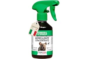 RepellShield® Repellente Topi e Ratti -250ml- Non Macchia, 100% Naturale, Sicuro per Bambini e Animali - Olio di Menta Piperita - Senza Veleni Alternativa a Colla e Veleno per topi