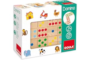 GOULA Jumbo Spiele D50263 - Domino Farben und Zahlen Puzzle