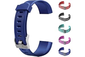 CXINLky Ersatzbänder, Uhrenarmbänder aus Silikon für ID115Plus HR Smart Watch, Verstellbare Riemen, Buntes Uhrenarmband Zubehör für ID115Plus HR Smartwatch