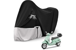 KISTRBA Bâche de Protection pour Moto, pour Piaggio Vespa GTV GTS GT60/125/200/250/300 (avec Coffre), Housse Moto imperméable, Tissu Oxford 420D