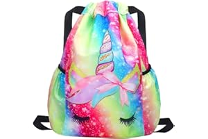 RHCPFOVR Bijoux Licorne pour Les Filles, Sac bandoulière en Cuir PU, Collier de Paillettes, Bracelet, Boucle d'oreille, bagues, Pinces à Cheveux et Coffrets à Bijoux pour Filles Style F