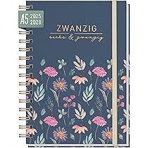 Häfft Lieblings-Timer Kalender 2026 A5 - Fine Flowers Terminplaner