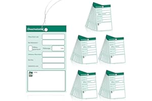 JIAWAGGAG 50 Stück Ölwechsel anhänger Ölwechselzettel Öl schilder Ölwechsel schilder Öl Service Anhänger Ölzettel mit draht Grün 6x10cm Grün