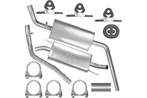 HOMRY Auspuffanlage Schalldämpferset Auspuff für VW Transporter T4 IV LWB 2.4 D