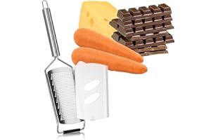 Grattugia da cucina Robin Goods® - grattugia per noce moscata e verdure crude in acciaio inossidabile - zester di alta qualità - grattugia piatta da cucina (1 pezzo - grattugia da cucina - fine)