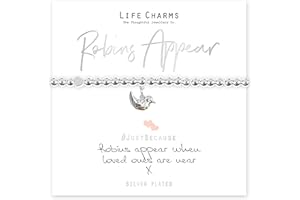 Life Charms Robins Appear When Loved Ones Are Near bracelet