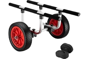 Wiltec Carrello da Trasporto per Kayak in Alluminio