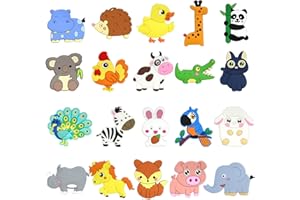 ‎LEIKEDUN Kühlschrankmagnete Kinder, 20 Stück Magnete Kinder Tiere für Magnettafel, Kühlschrank Kleinkind Magnete, Schöne Zoo kühlschrank Magneten, Dekorative Kindermagnete Tiere Spielzeug der Erziehung