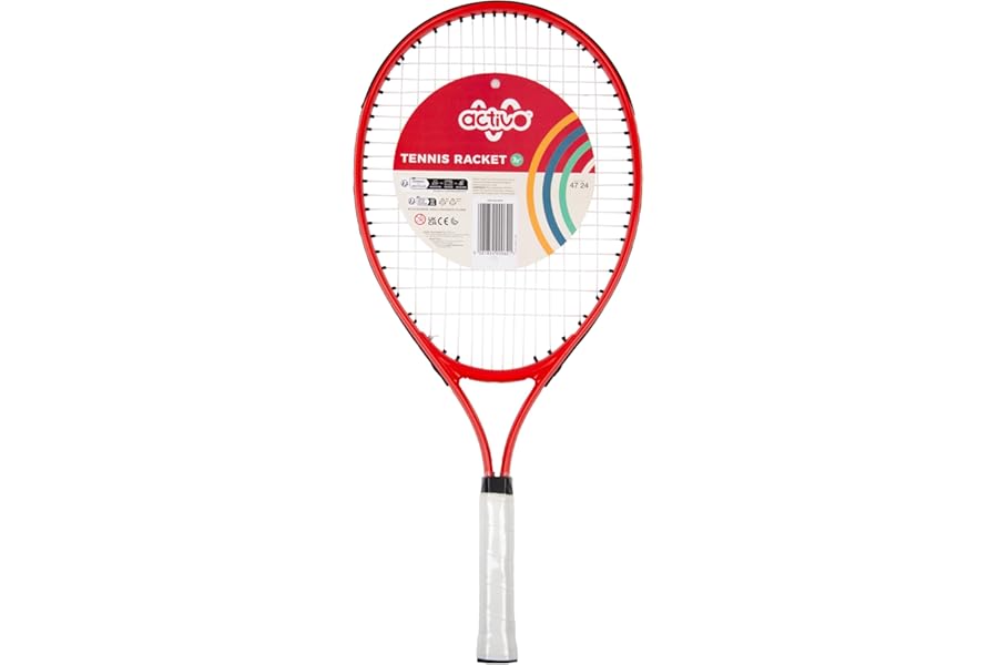 Activo Children's Tennis Racket for Young Players, Crafted from Durable Aluminium, Perfect Kids Tennis Racket for Learning Basic Tennis Skills, Lightweight and Easy to Handle, Ideal for Ages 3+