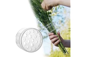 Csuntikulo Spiral Ikebana Stem Holder, Anillo de Soporte de Tallo, Soporte para Tallo de Ikebana en Espiral, Soporte Transparente para Flores, Reutilizable, para jarrones, Ramo de Flores DIY, Twister