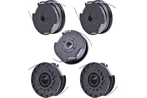 ZITFRI 5 Pcs Strimmer Spool Line for Bosch Grass Trimmer ART 30-36 LI, ART 30, ART 27 and ART 24, F016800351 Replacement String Trimmer Spool Line Φ1.6mm x 6m, Standard Double Autofeed Rainproof Nylon Spools