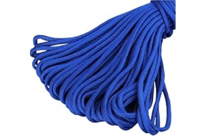 King of Trade Paracord 550 Fallschirmschnur Schnüre Nylonleine 4 mm stark, 5 m lang Farbe blau
