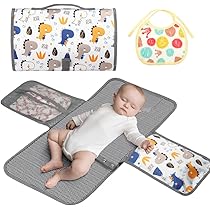 Dooky Fasciatoio Da Viaggio Grey Star Con Tasche - Materassino Imbottito E Impermeabile Per Cambiare Il Bambino Ovunque - 2
