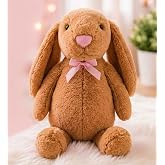 LED IŞIKLI, Uyku Arkadaşı Uzun Kulak Bunny Peluş Tavşan 65cm Kahverengi | Peluş