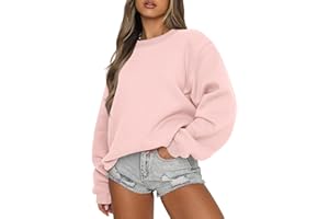 Eniloyal Sweatshirt Women's Pullover without Hood Long Sleeve Pullover Fleece Pullover Cotton Sweater Crew Neck Autumn Winter