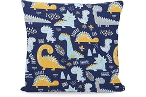 AISAWATE Funda de cojín decorativa para niños, 40 x 40 cm, 1 paquete de fundas de almohada para cochecito de bebé, algodón orgánico con cremallera