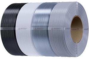 Creality PETG Refill Filament 1,75 mm, CR-PETG Filamento sin bobina para impresora 3D, precisión dimensional +/-0,02 mm, excelente estabilidad, 4 kg, negro, blanco, gris, transparente
