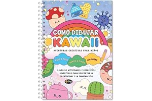Finoly Como Dibujar Kawaii Paso a Paso | Aprende a Dibujar Kawaii Mejora la Creatividad | Como dibujar kawaii para Niños y Niñas Encuadernación en Espiral Papel Grueso no Traspasa la Tinta