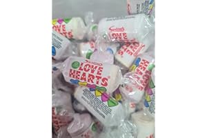 CANDYBAE 20 Mini Love Heart Sweets Wedding Valentines Parties Favours Sweet Rolls Swizzels