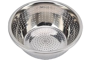 Leopacat Cesto Escurridor, Cesta de Lavado de Verduras de Acero Inoxidable Multifuncional Cocina Filtro Cesta de Colador de Verduras Recipiente de Lavado para Escurrir Pasta Lavar Frutas y Arroz