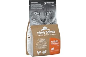 almo nature Holistic Maintenance Adult Cat sucha karma z kurczakiem i indykiem - saszetka 400 g