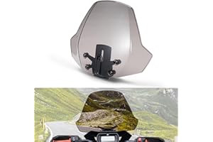 A & UTV PRO Tinted Ryker Sport Windshield for Can Am Ryker All Models, Front Vented Hard Coated Windscreen Wind Deflector Accessories