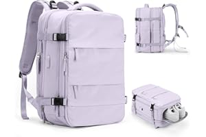 WEPLAN Ryanair Cabin Bag 40x20x25 Cabin Bags Underseat Carry on Bag Hand Luggage Bag Travel Backpack Cabin Size Easyjet cabin bag 45x36x20 Backpack Women Men Casual Daypack with Shoes Compartment