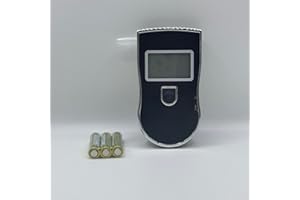 AISEEOK Ethylotest Electronique, Alcootest ave Ecran LED d'Affichage Numérique, Portable Testeur d'alcool ave 20 Embouchures, Capteur à Semi-conducteur Sensibilité