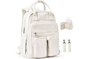 WEPLAN Plecak do przewijania dla niemowląt, Torba do przewijania,torba dla niemowląt plecak na pieluchy o dużej pojemności z przenośną nakładką do przewijania,pasami do wózka dziecięcego i tote bag