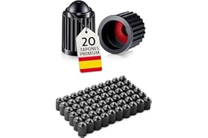 MISTER GIVER 20 Tapones Rueda Coche + Regalo 2 Tapones Fluorescentes,Tapones Rueda Universales con Anillo de Sellado Antifuga,Válidas para Coche,Moto,Bici y Patinete,Plástico Resistente Protege de Polvo y Humedad