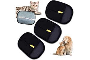 TELAOBAN Double Sided Pet Grooming Gloves, Lot de 3 Gants antistatiques pour Animaux, Gants d'épilation réutilisables, Gants de toilettage magnétiques pour Animaux, pour Animaux de Compagnie démêlage