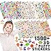 Produktbild Wenet Aufkleber Kinder 1500+, 3D Puffy Aufkleber, 22 Verschiedene Blätter Ganzjährige saisonale Aufkleber Bulk Pack für Lehrer, Schule, Studenten, Kleinkinder, Scrapbooking, und Tonnen mehr!