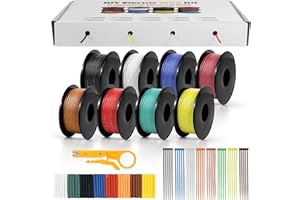 LightingWill 18 AWG 0,75mm² Silikon Elektrokabel Set in 8 Farben, 5 Meter pro Rolle Litzendraht Kabel, Flexibel Verzinntes Kupferkabel für DIY, KFZ, Heiminstallationen und Stromverkabelungen