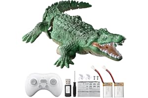 TEMI 2.4Ghz Remote Control Crocodile Toys for Boys Kids, High Simulation Alligator for Pool, Lake, Bathroom, Electric RC Fish Birthday Christmas Toys for 3 4 5 6 7 8 9 Year olds Boys Girls