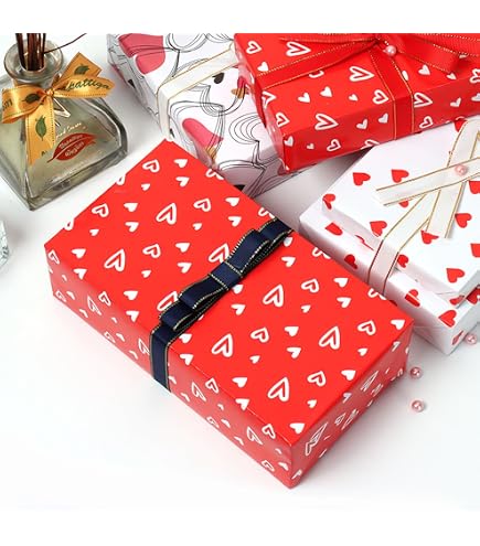Lot De 5 Rouleaux Papier Cadeau Multicolore - 43 Cm X 3 M - Idéal Anniversaire, Mariage, Fête Des Mères Et Saint-Valentin