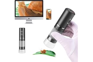 Cainda CáMara Digital Microscope 4k WiFi para iPhone, Android Phone Y Windows Mac Pc, 3840x2160p, Microscopo De Mano InaláMbrico, Microscope PortáTil, para Adultos Y NiñOs
