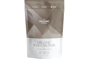 THE ORGANIC PROTEIN COMPANY The Organic Protein Co. – Madagascan Vanilla Organic Whey Protein Powder | No Additives, Undenatured, Bioactive, UPF Free, No Emulsifiers, Primarily Grass Fed, Vegetarian, Gluten Free – 400g