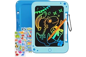 TEKFUN Tablette Dessin Enfant Jouets Enfant 2 3 4 5 6 Ans Garçon Fille, Tablette d'écriture LCD 8,5 Pouces Ardoise Magique, éducatifs Jouet Cadeaux d'anniversaire de Noël pour Enfants (Bleu)