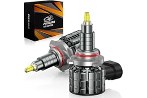 Pulilang Lampadina HB3 LED, 360° gradi 400% Brillante 80W 18000LM 6000K Bianco, 9005 LED Fari per Auto Sostituire Alogeno/Xeno, Abbagliante Anabbagliante LED HB3 IP68 impermeabile DC 12V, 2 Lampada