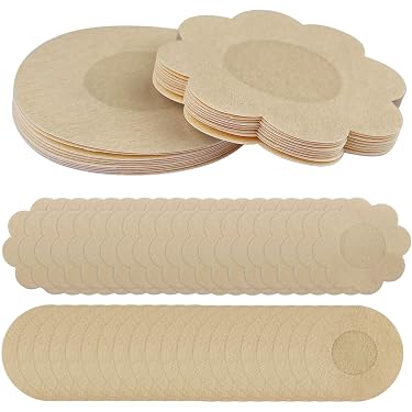 Cache-Tétons Femme Invisible - 60 Pièces Jetables Auto-Adhésives | Pasties Ronde Et Fleur