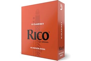 Rico by D'Addario Eb Clarinet Reeds, Strength 1.5, 10-pack, RBA1015