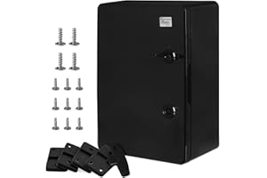 BOXEXPERT Custodia in plastica ABS, IP65, custodia a parete, custodia vuota, 350x250x150 mm, nero, custodia serie Fleet