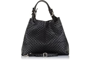 FIRENZE ARTEGIANI Borsa da donna in vera pelle incisa a serpente con tracolla e tracolla Borsa Tote Donna Made in Italy Vera Pelle Italiana 36x29x18 cm