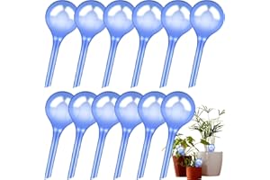 JEDWKFA 12 Bolas de Riego, Autorriego, Autorriego para Macetas, Bolas de Riego para Plantas, PVC, 13 x 5 cm, 70 ml, Autorriego para Macetas Vacaciones, para Interior y Exterior