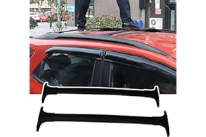 HEWXWX Porte-Bagages De Toit/Porte-Bagages, pour Fo-RD Eco-SPO-RT 2013-2020, Alliage D'Aluminium, sans PoinçOn/Facile à Installer, Style De Voiture - 2 PièCes,Black