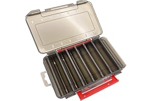 NewShot Fishing Tackle Box, Double Sided Lure Bait Beads Hook Storage Trays, Organizer Case Containers, for Vest Casting Fly Fishing Accessories